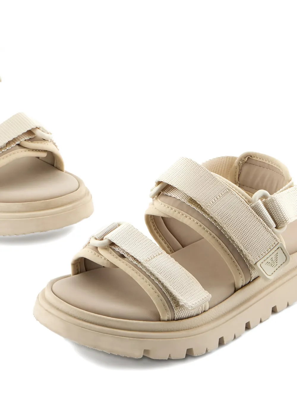 Emporio Armani Kids logo-detail sandals Beige