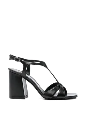 Jimmy Choo Elsy クロスストラップ サンダル | ブラック | FARFETCH JP