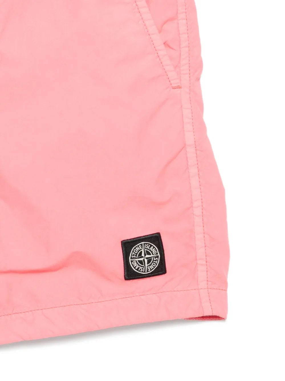  Stone Island Junior Logo-patch Swim Shorts - Pink 