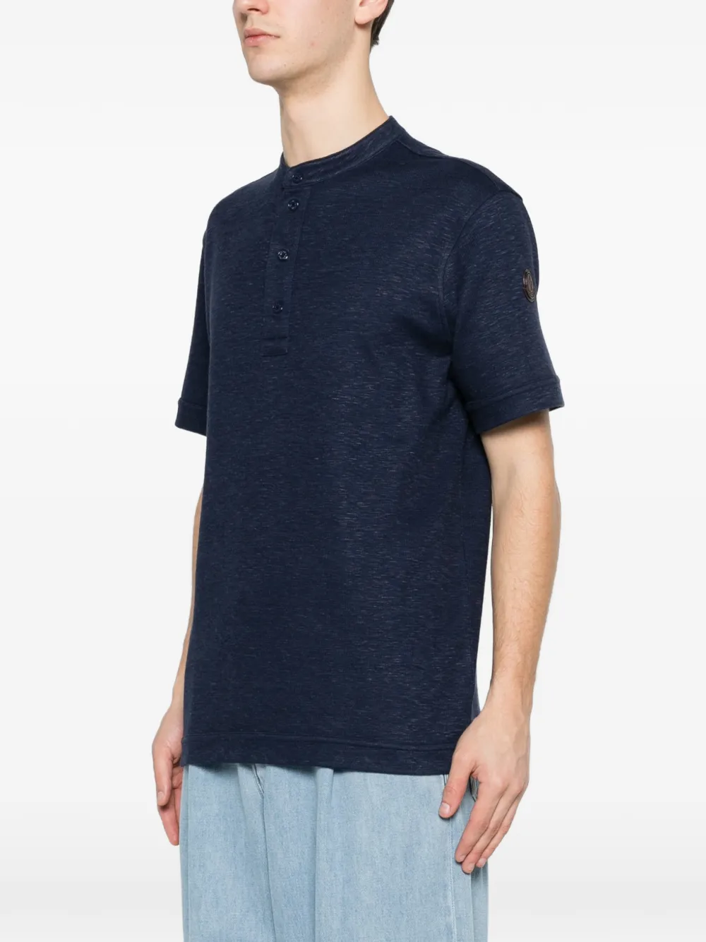  Moncler Buttoned T-shirt - Blue 