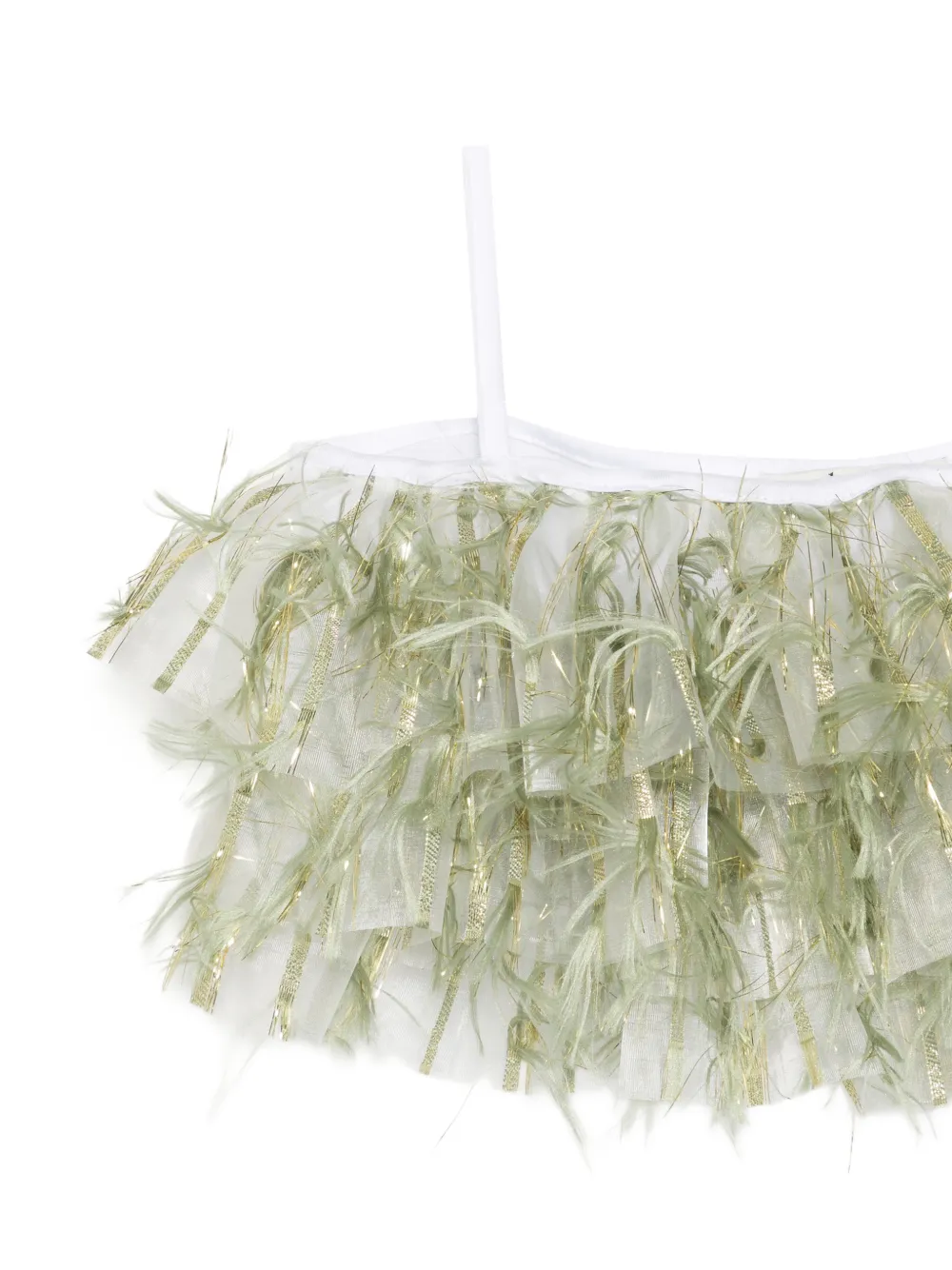  Alapage Fringed Top - Green 