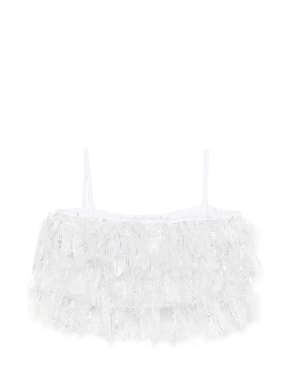 alapage fringed top - Bianco