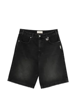 GUAPI ラインストーン ゴシック デニムショーツ | ブラック | FARFETCH JP