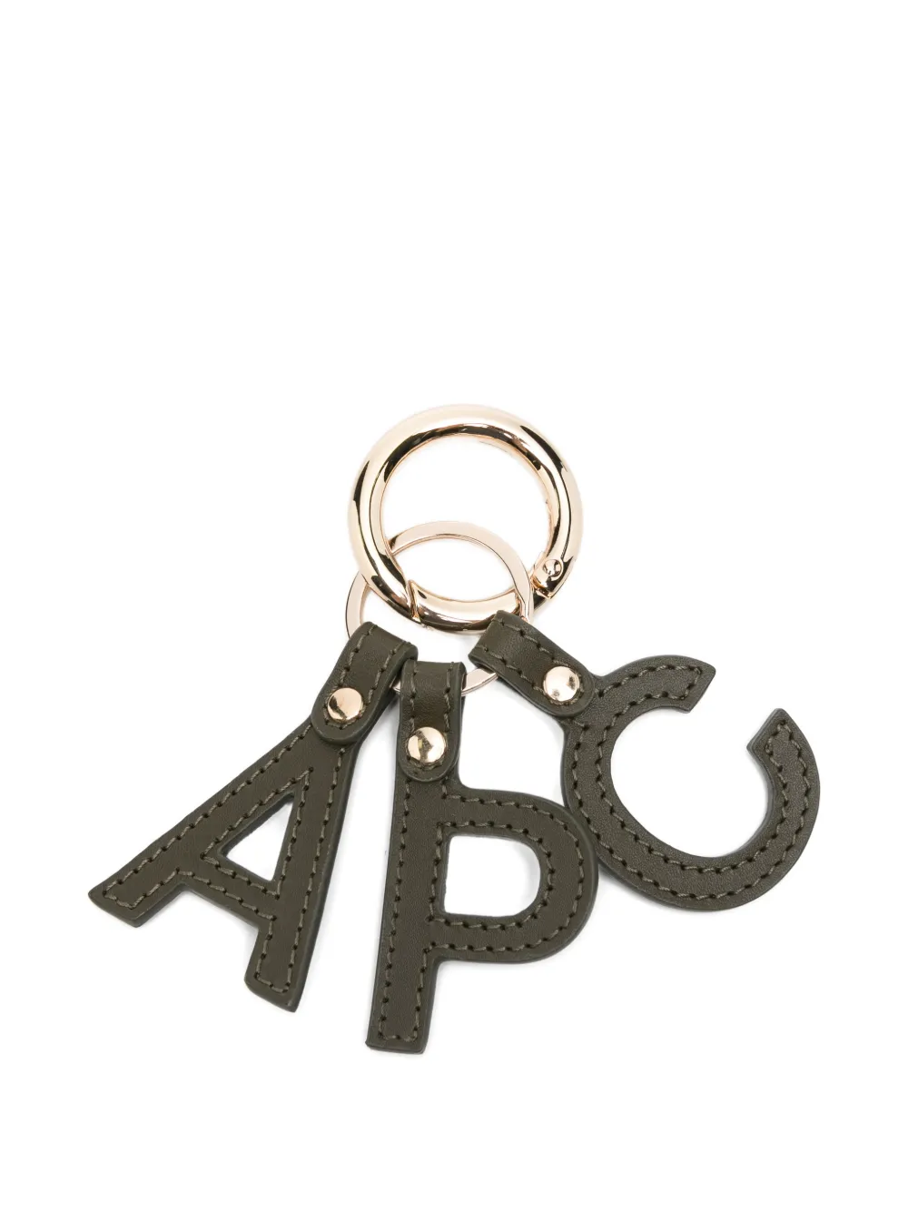 A.P.C. alphabet keyring - Grün