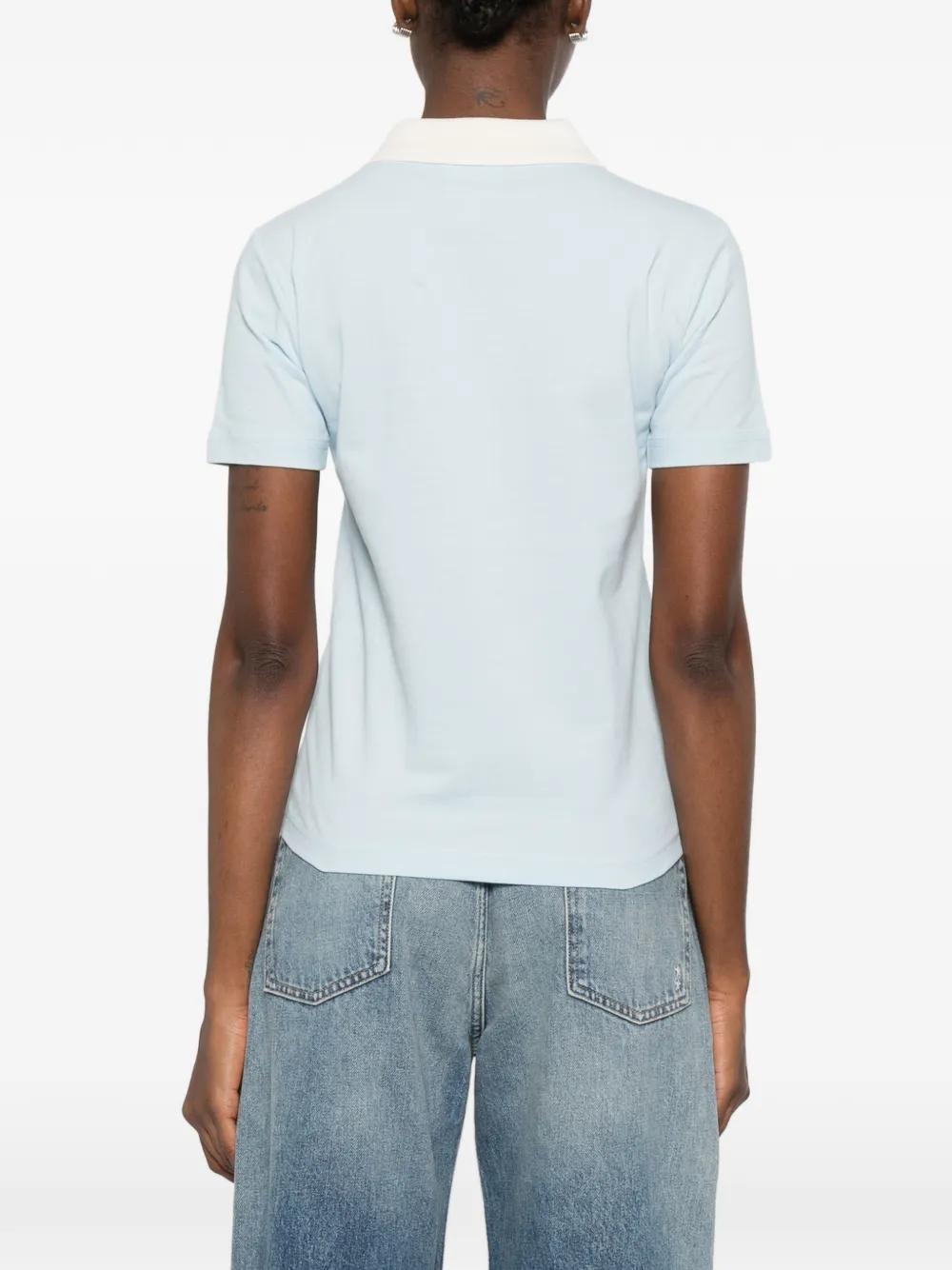 A.P.C. Polotop met halve knoop Blauw