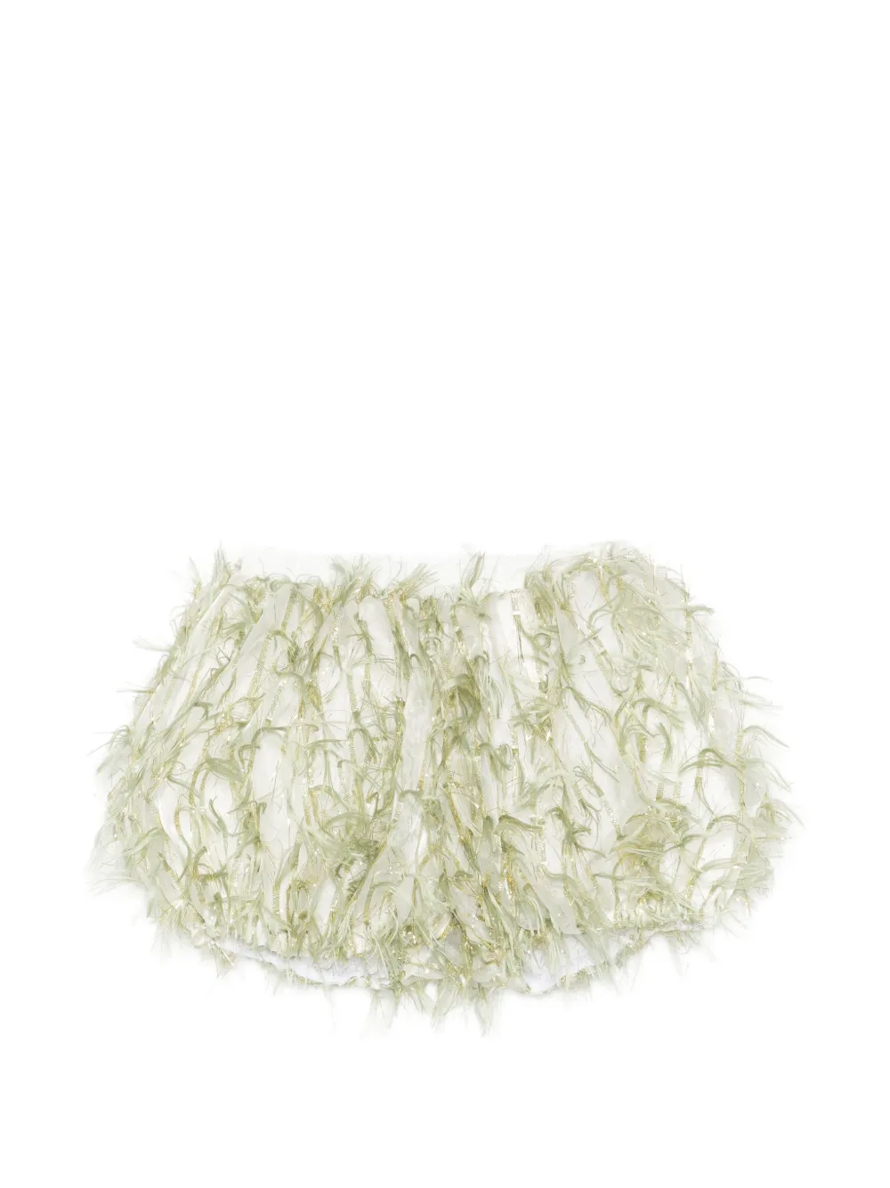 alapage ruffled shorts - Green