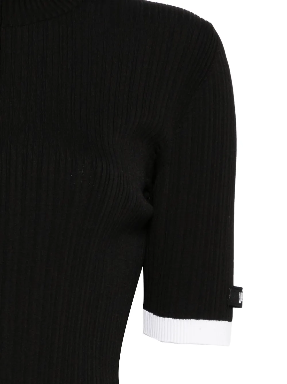 Zip Ribbed T-Shirt