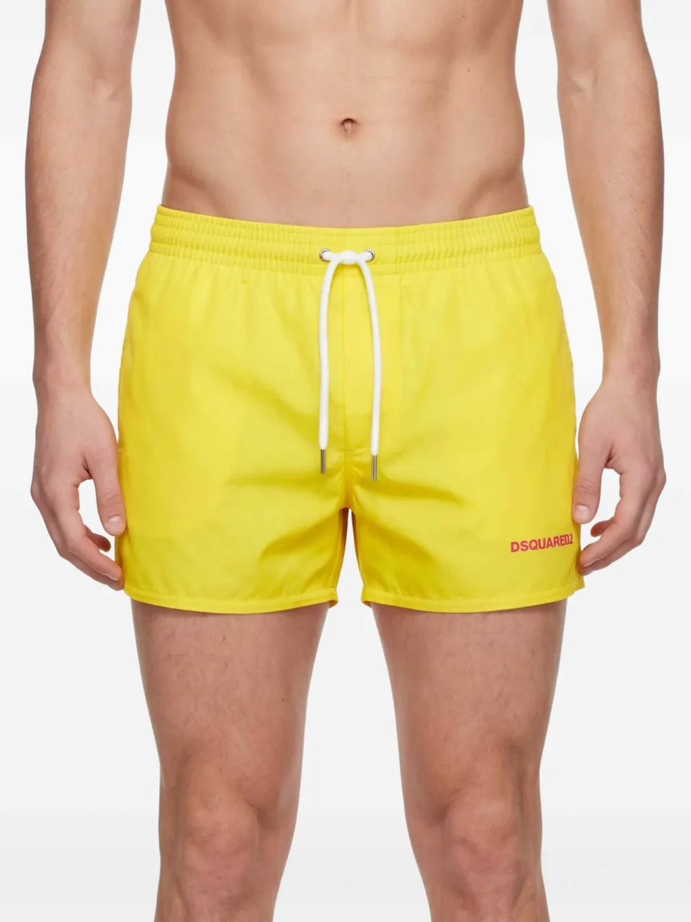 DSQUARED2 Zwembroek met logodetail Geel