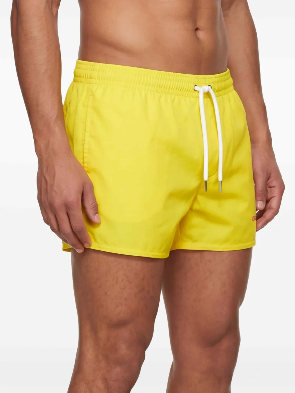 DSQUARED2 Zwembroek met logodetail Geel