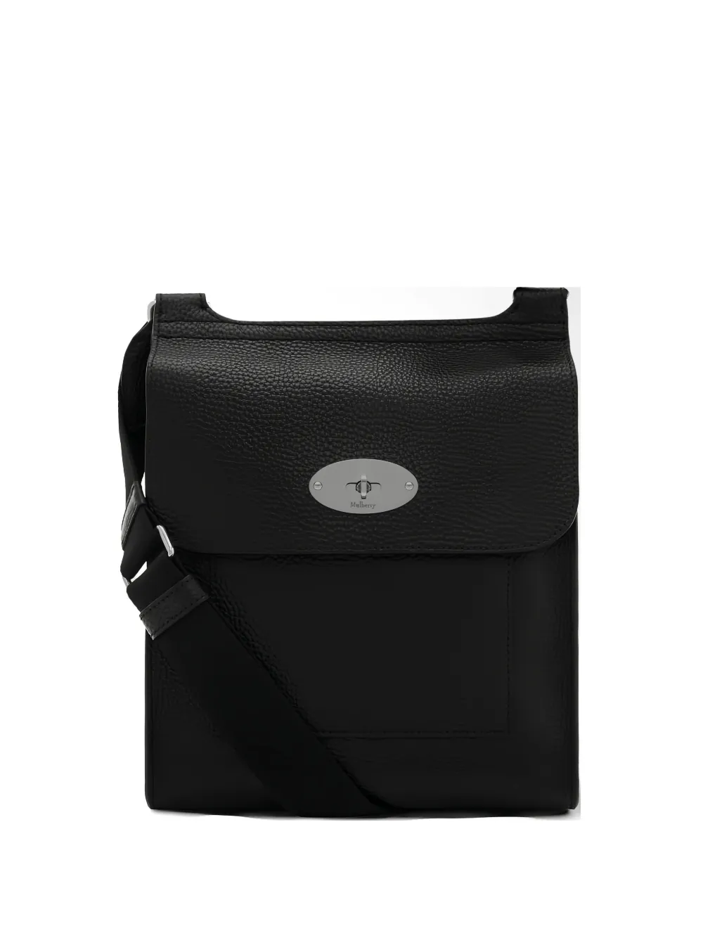Mulberry logo detail messenger bag - Nero