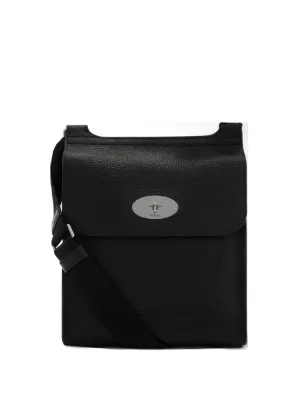 MM6 Maison Margiela レザーメッセンジャーバッグ | ブラック
