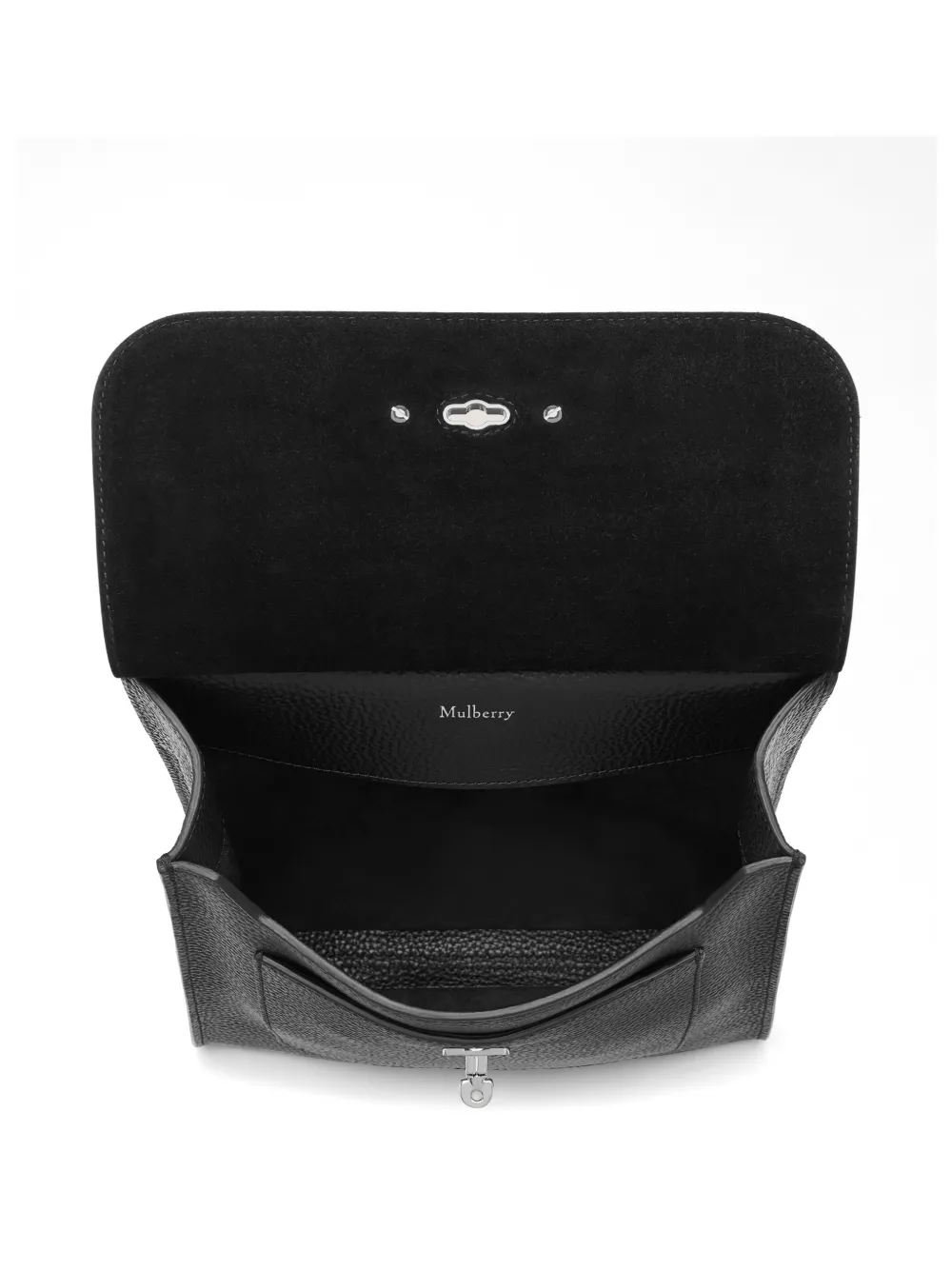 Mulberry Messengertas met logodetail Zwart