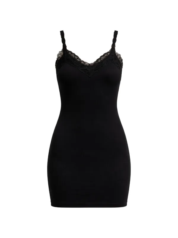 black lace slip dress mini Free People So In Love Mini Slip In Black main image 1