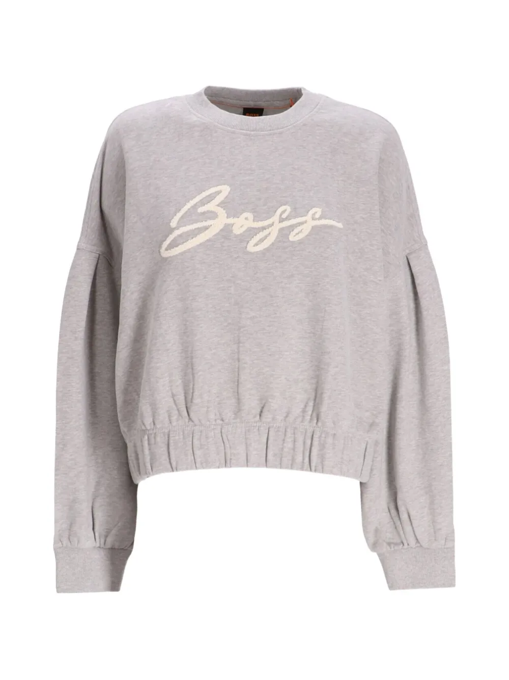 BOSS gathered-sleeve sweatshirt - Grigio