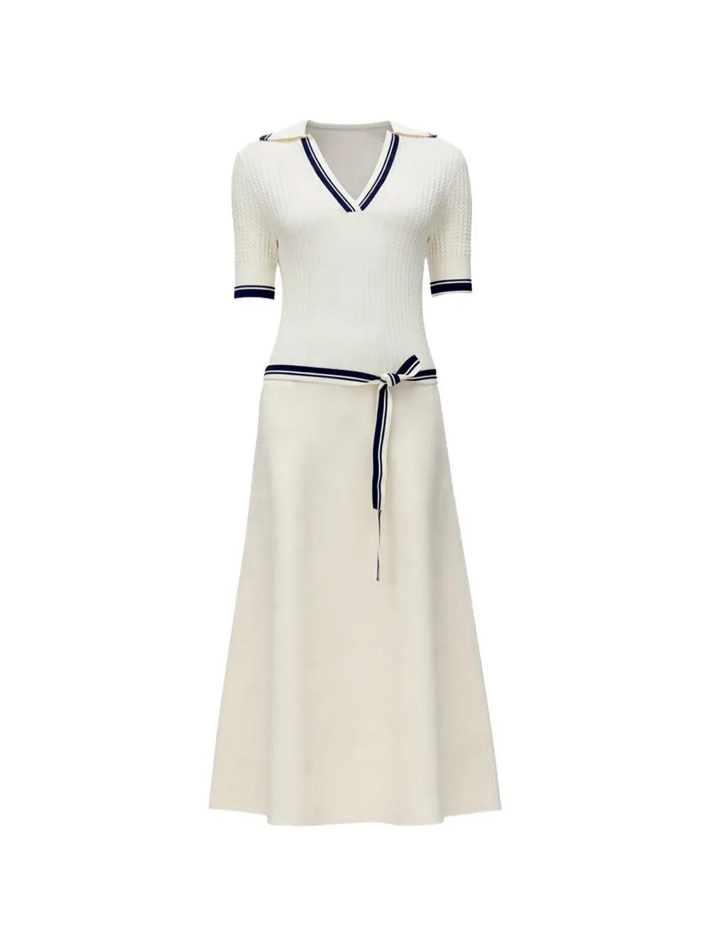 3.1 Phillip Lim rib-polo midi dress - Toni neutri