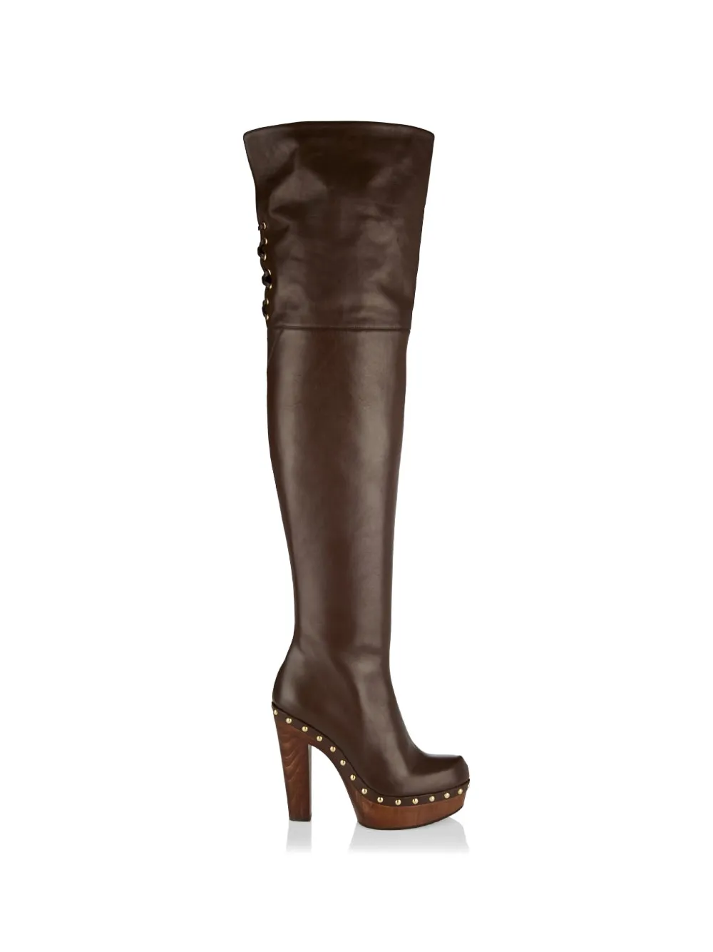 Chloé Lola studded boots - Marrone