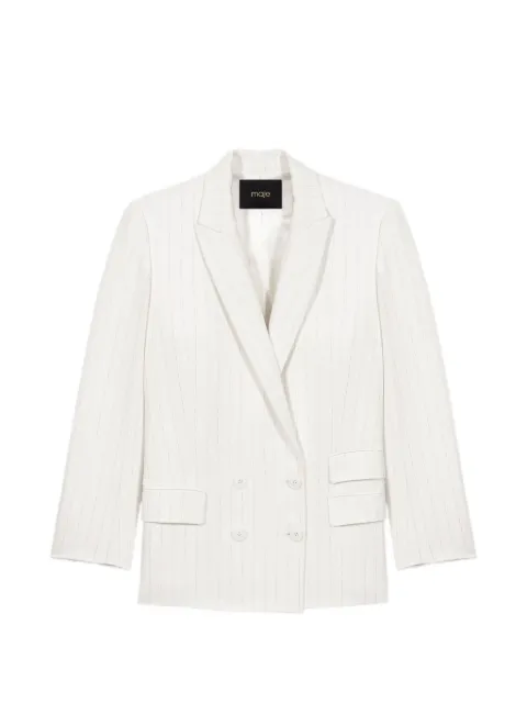 Maje pinstripe double-breasted blazer