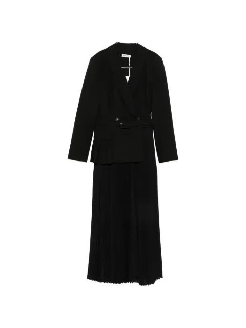 Simkhai Alexandra double-breasted pleated midi dress