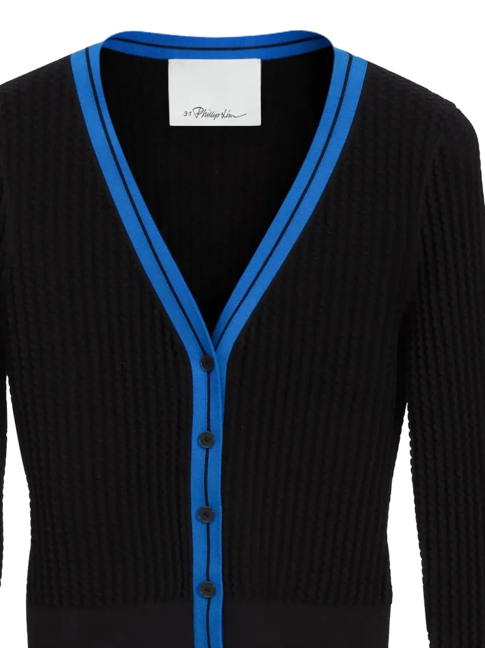  3.1 Phillip Lim Button Knit Jacket - Black 