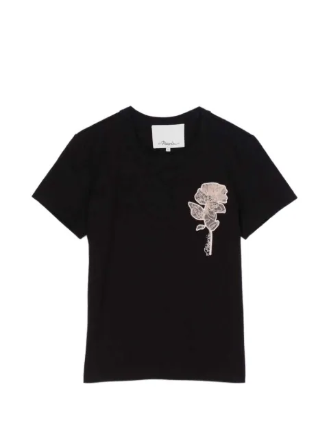 3.1 Phillip Lim floral-embroidery T-shirt
