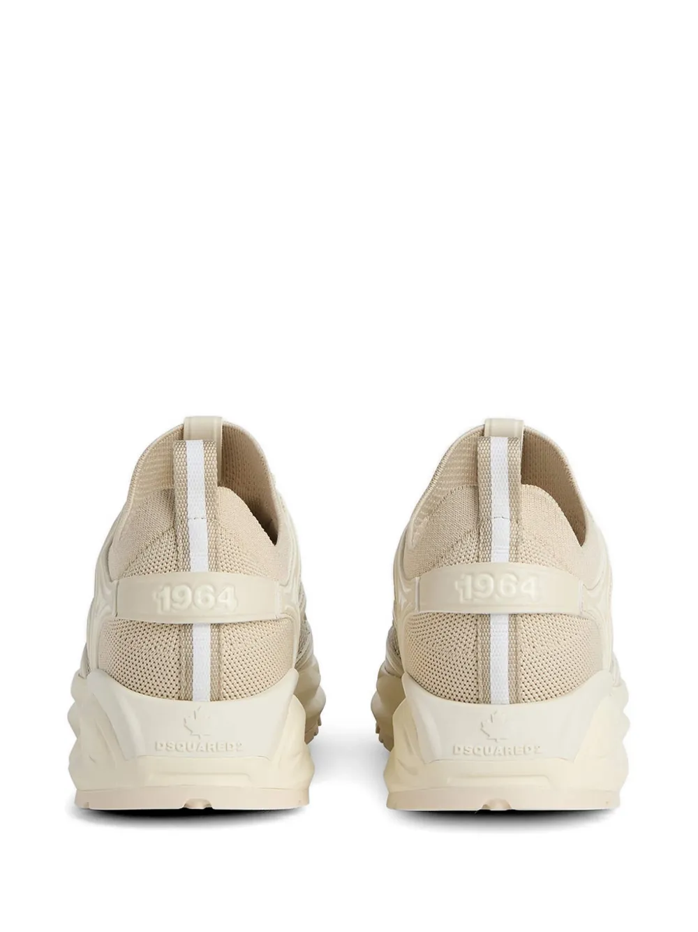 DSQUARED2 Dash sneakers met plateauzool en vlakken Beige