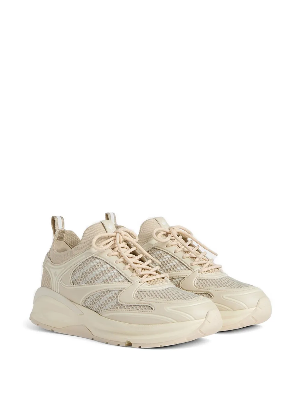 DSQUARED2 Dash sneakers met plateauzool en vlakken Beige