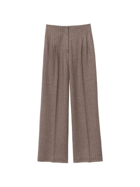 Iris Von Arnim pinstripe pleated trousers