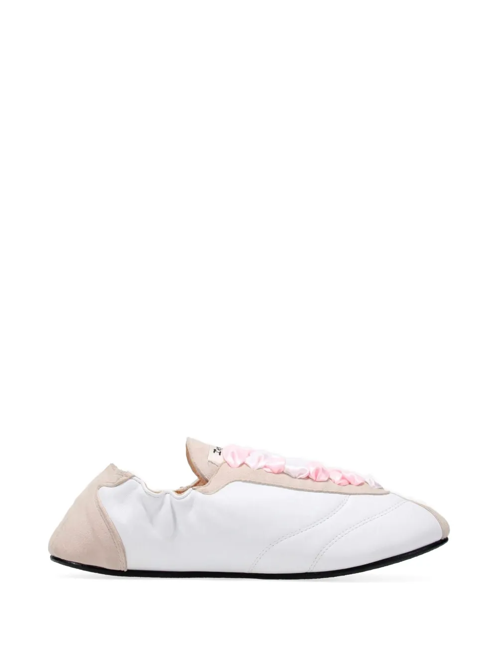 Repetto ribbon lace up sneakers Wit