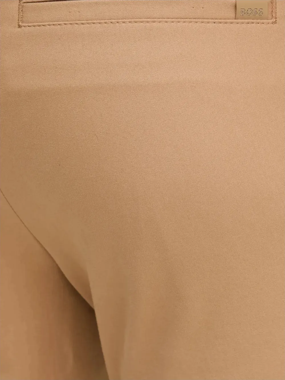 BOSS Broek met riemlussen Beige