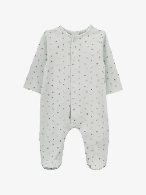 Knot button patterned pajama