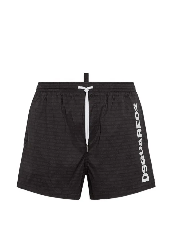 DSQUARED2 Dsquared2 ロゴ トランクス水着 | ブラック | FARFETCH JP
