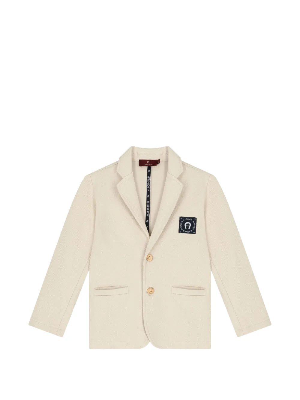 Aigner Kids logo blazer - Neutrals