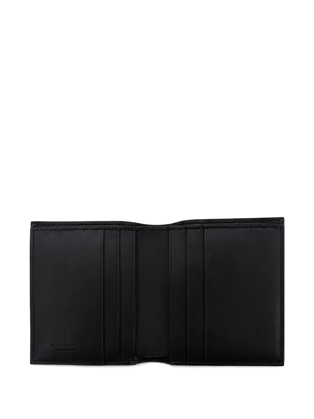 Ferragamo Pebbled Leather Wallet In Pattern