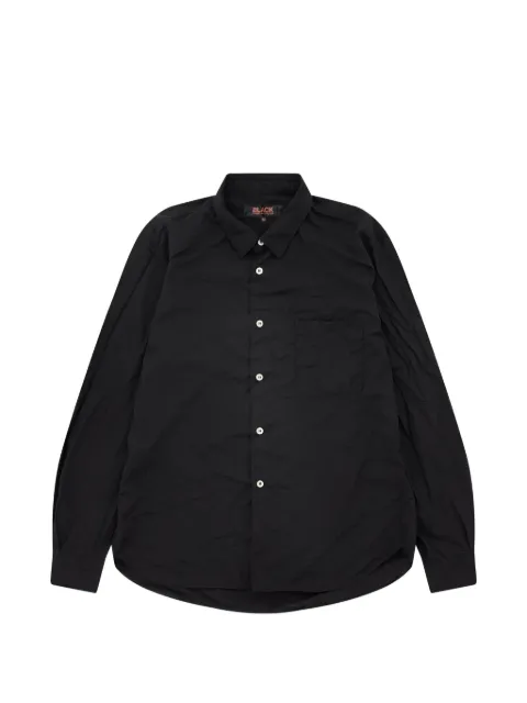 Black Comme Des Garçons pocket collared shirt