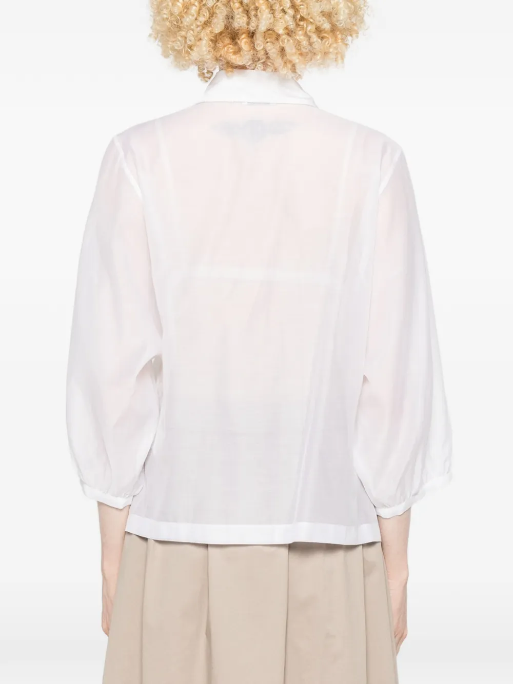 Peserico Verfraaide blouse Wit
