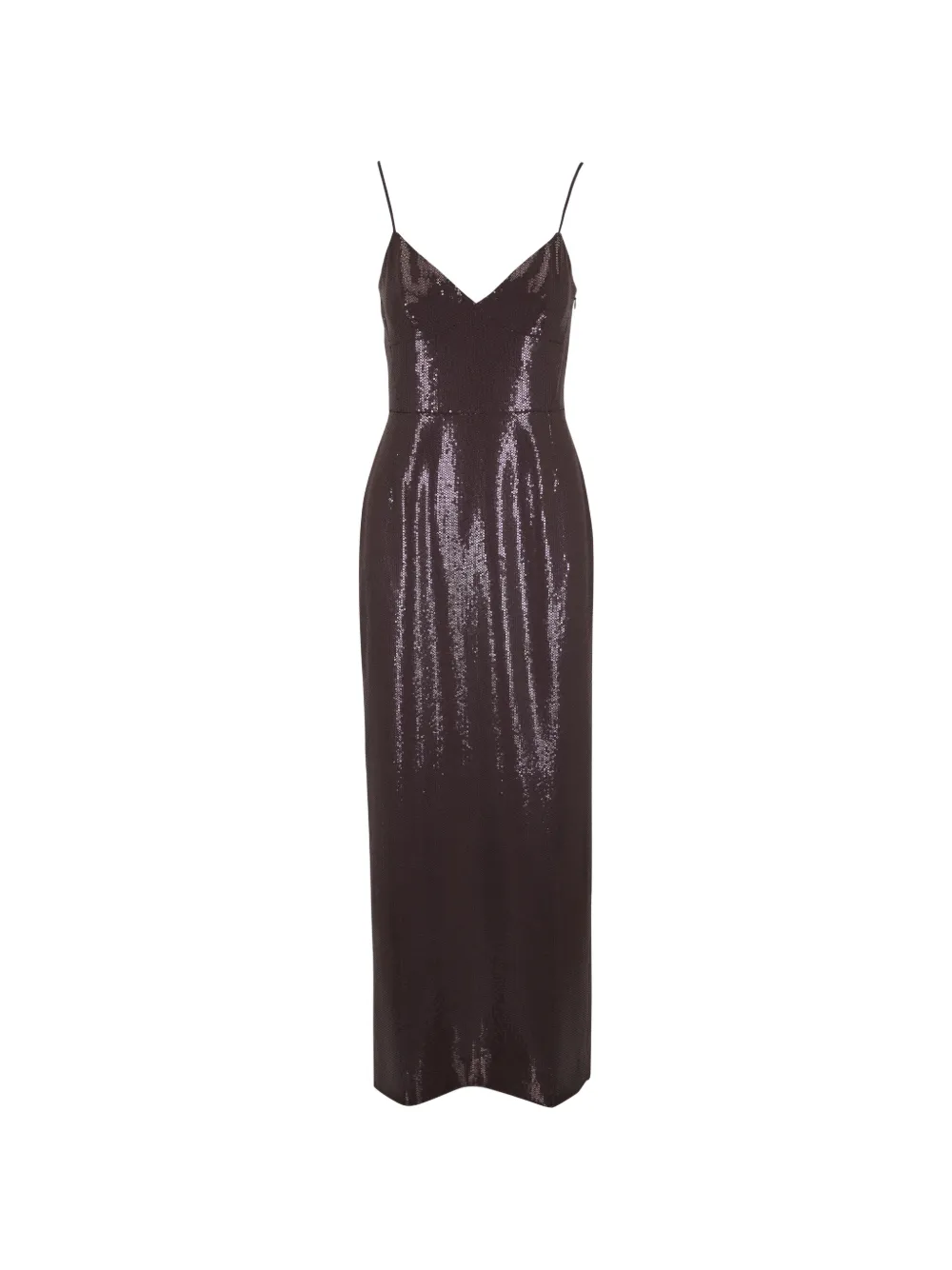 Michael Kors sequin embellished V-neck dress - Marrone