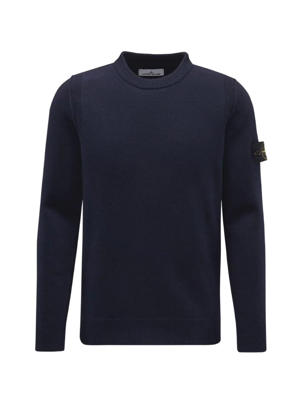 Stone Island crewneck patch sweater - Blau