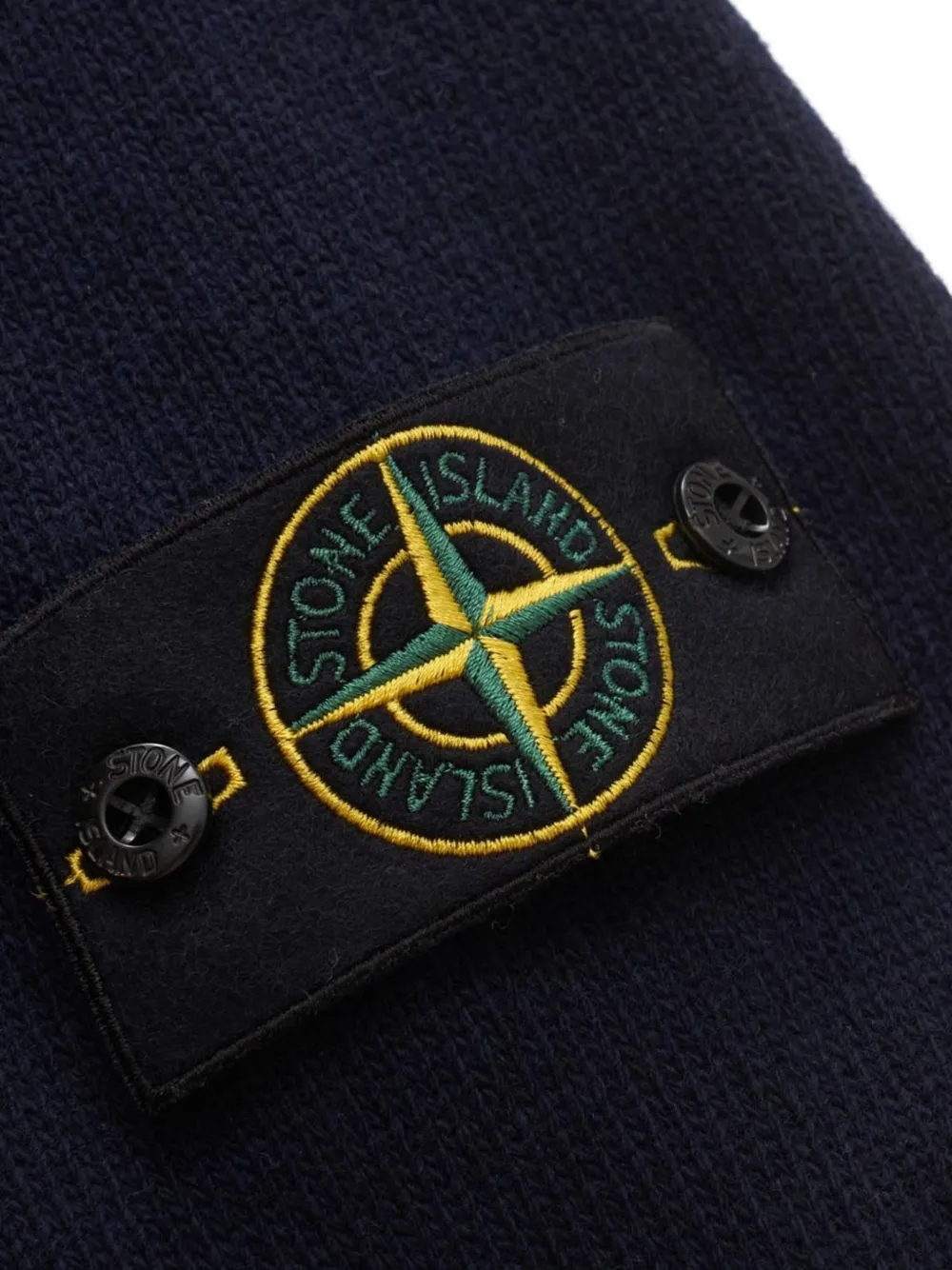 Stone Island Trui met ronde hals en patch Blauw