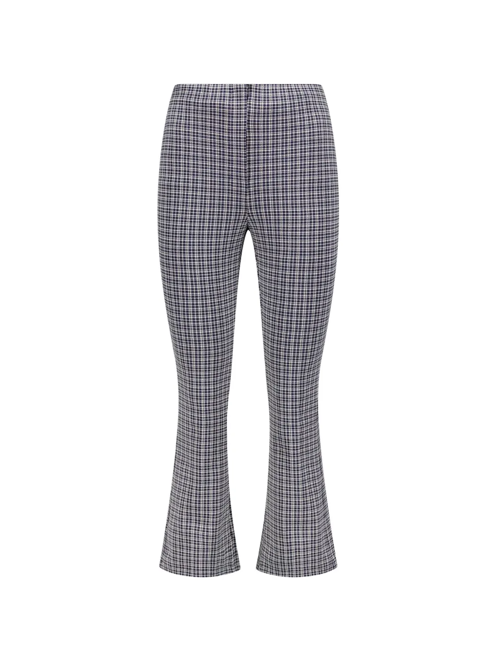 Theory checkered flared trousers - Blau