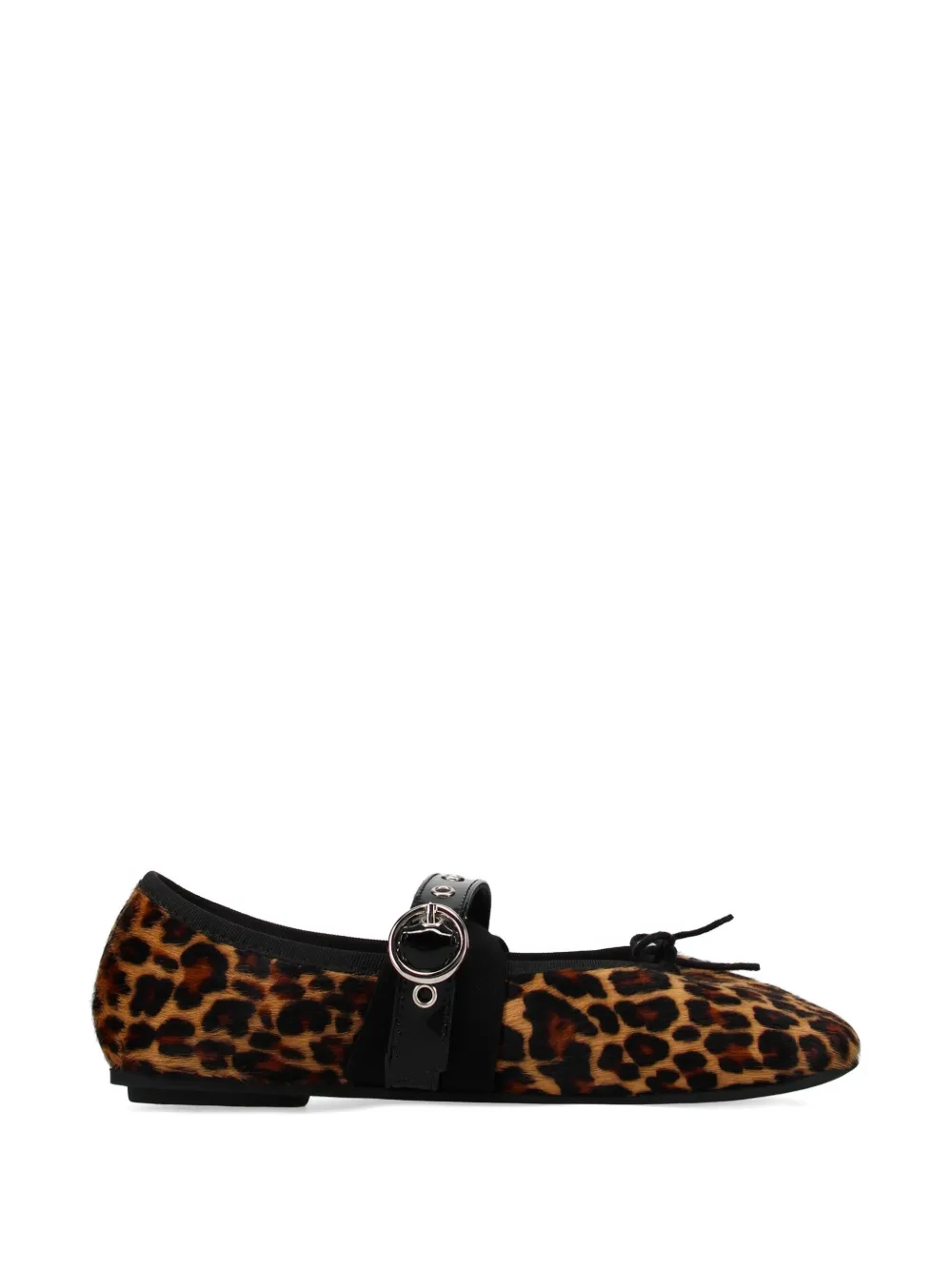 Repetto Mary Janes leopard buckle flat shoes - Toni neutri