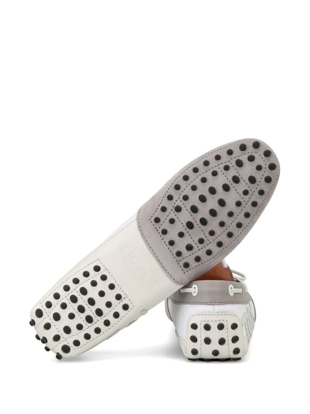 Tod's tie-detail loafers Grijs