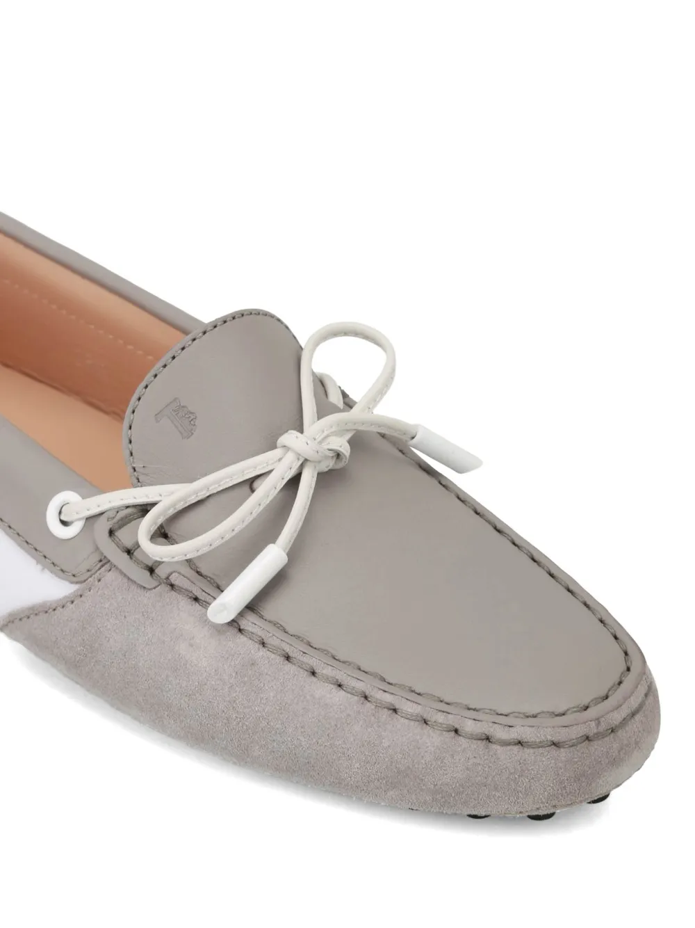 Tod's tie-detail loafers Grijs