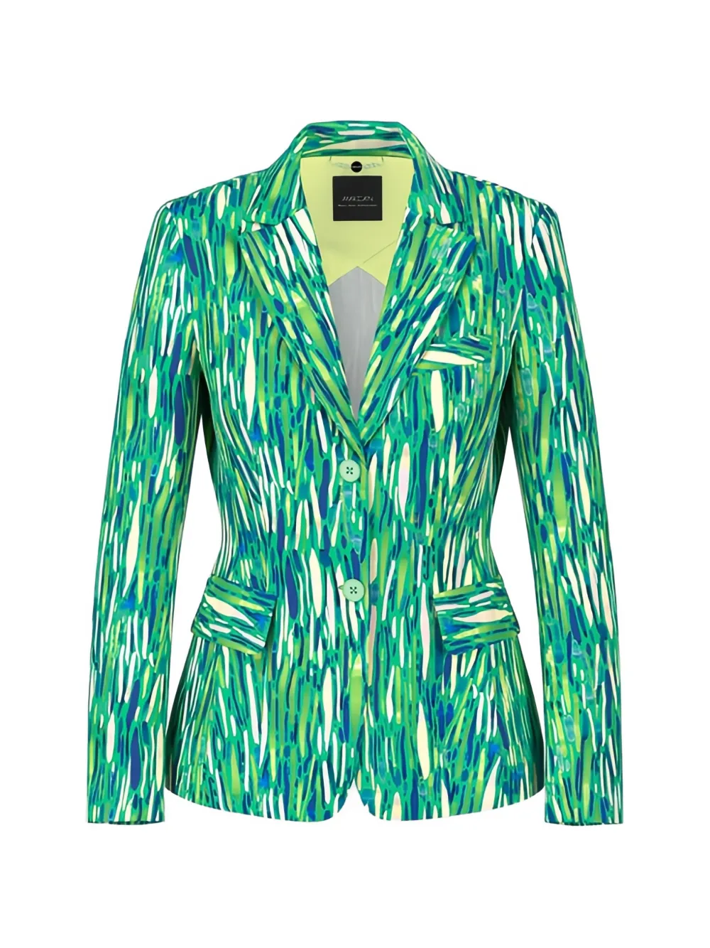 MARCCAIN Scuba lapel printed blazer - Green