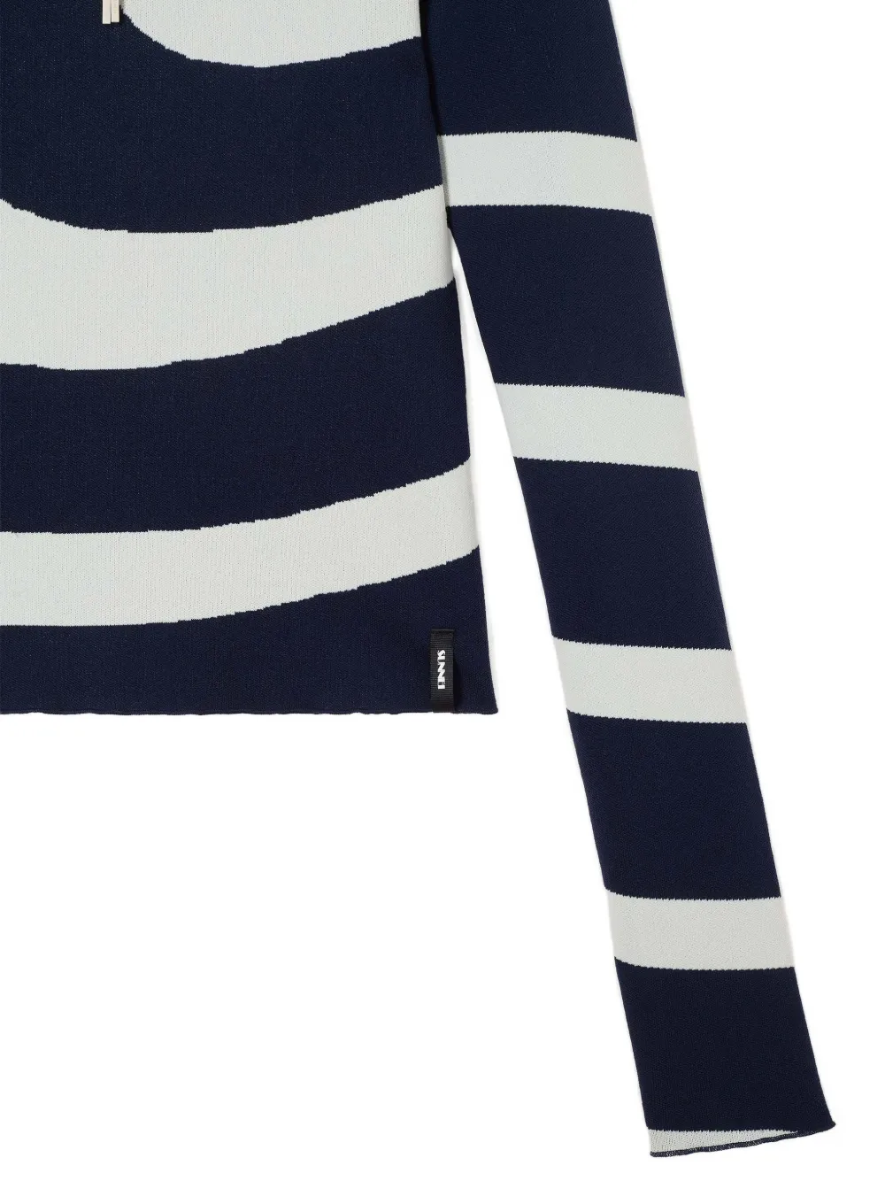  Sunnei Zipped Spiral Fitted Sweater - Blue 