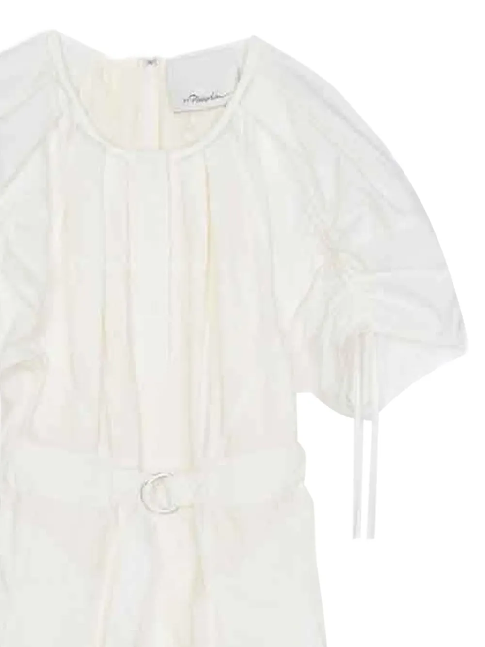 3.1 Phillip Lim Geplooide jurk met ceintuur Beige