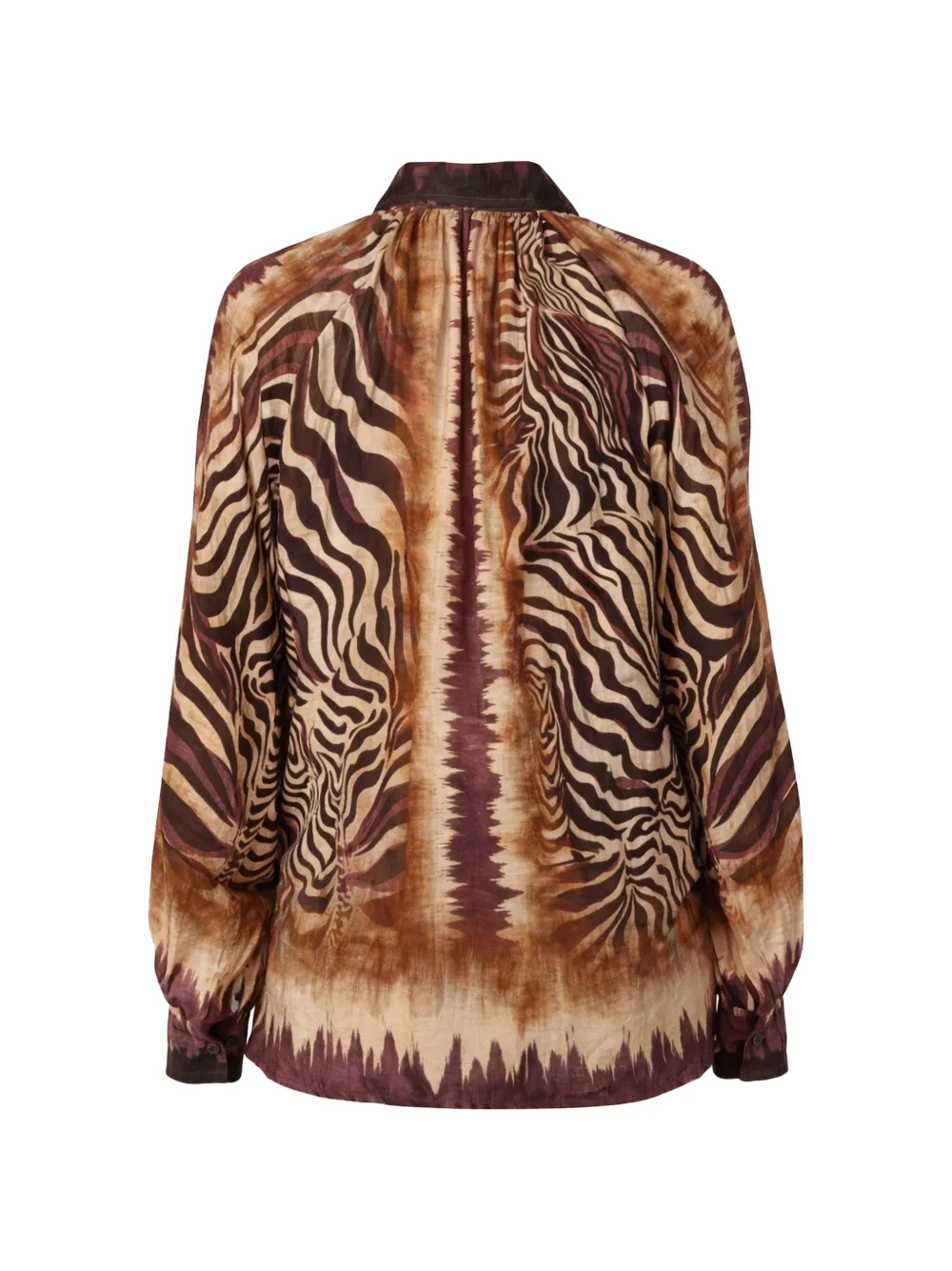 Tie-Front Printed Shirt