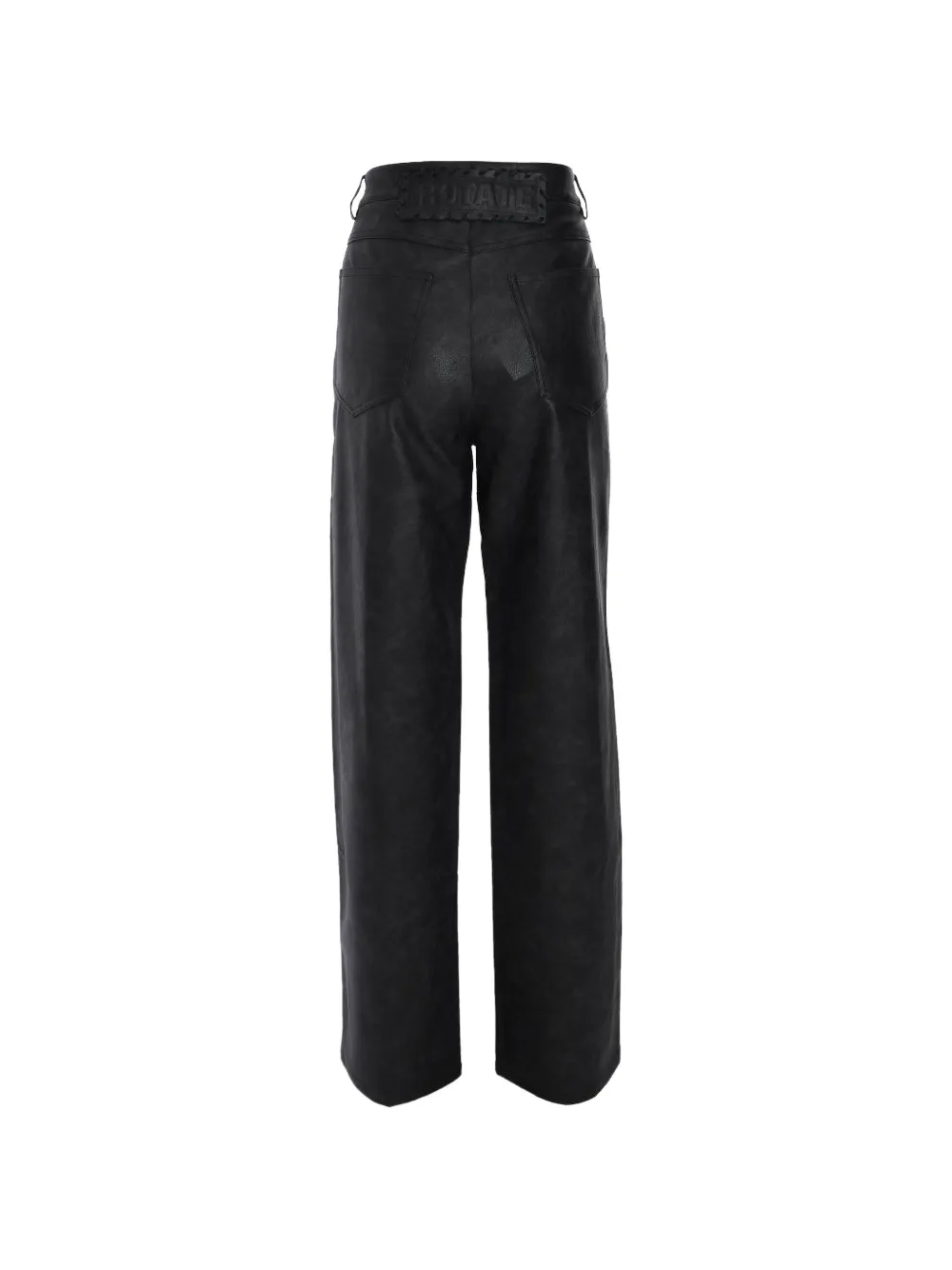 ROTATE BIRGER CHRISTENSEN Straight broek met textuur Zwart