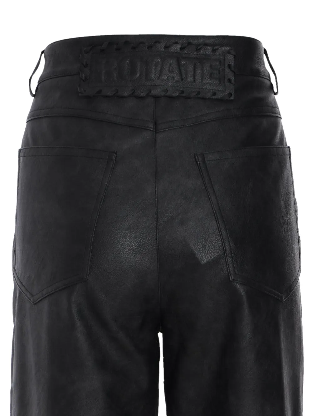 ROTATE BIRGER CHRISTENSEN Straight broek met textuur Zwart