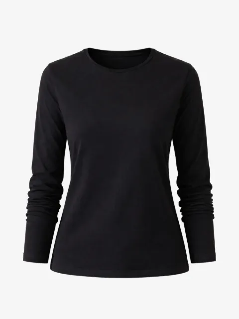 PATRICK ASSARAF crew neck long-sleeved T-shirt