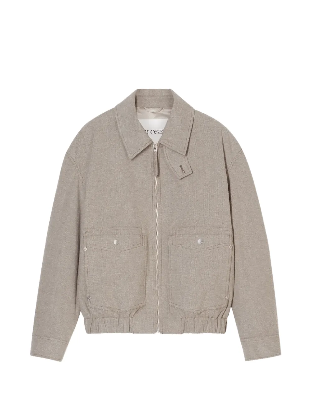 Closed zipped jacket - Grigio